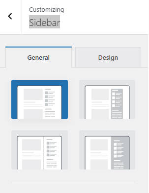 Blocksy Customize General Options Sidebar 边栏设置