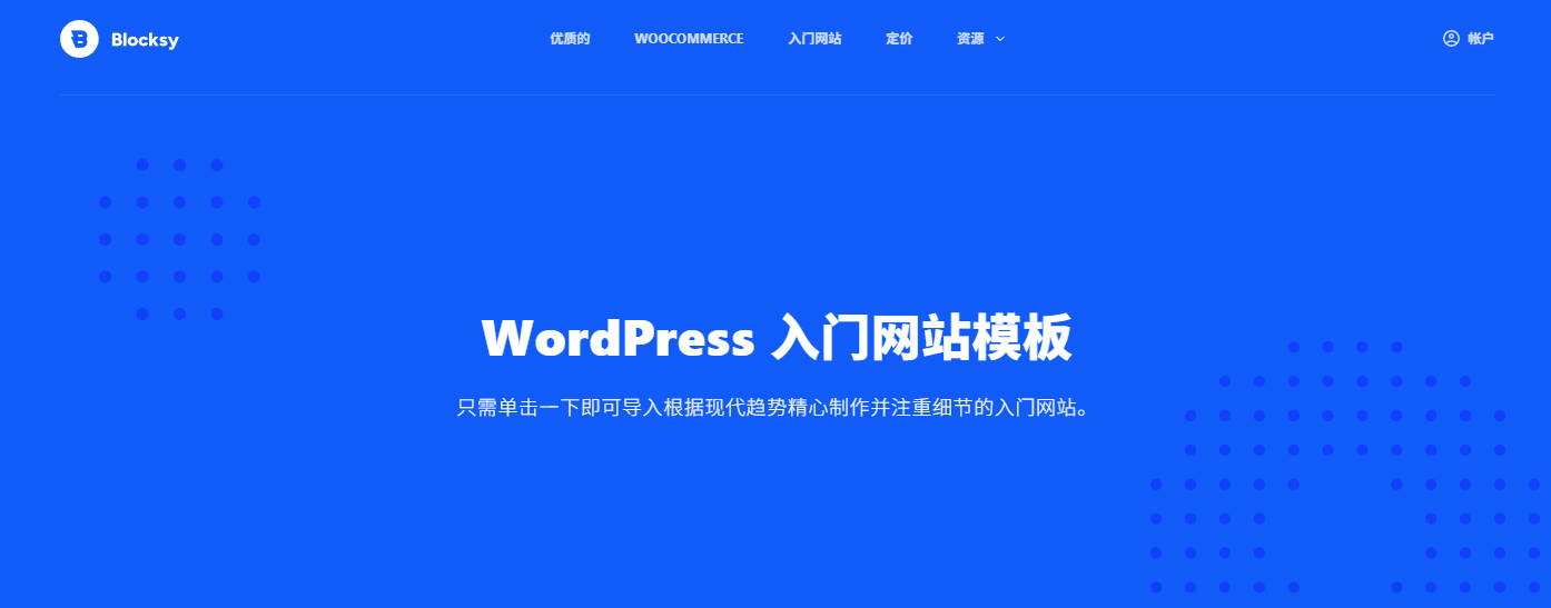 导入演示网站模板样式到你的Blocksy 网站