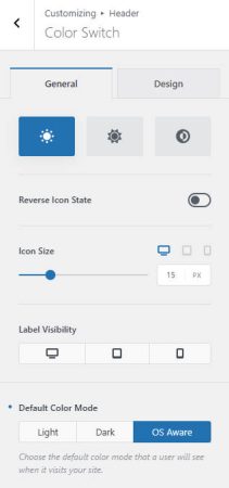 Blocksy Header Elements – Color Switch 颜色切换元素