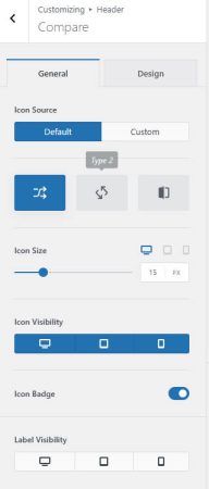 Blocksy Header Elements – Compare 对比元素