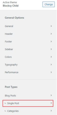 Blocksy Single posts type settings 单篇文章设置